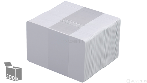 EVOLIS Plastikkarten, blanko, 20mil, weiß, 500 Stück | C4002