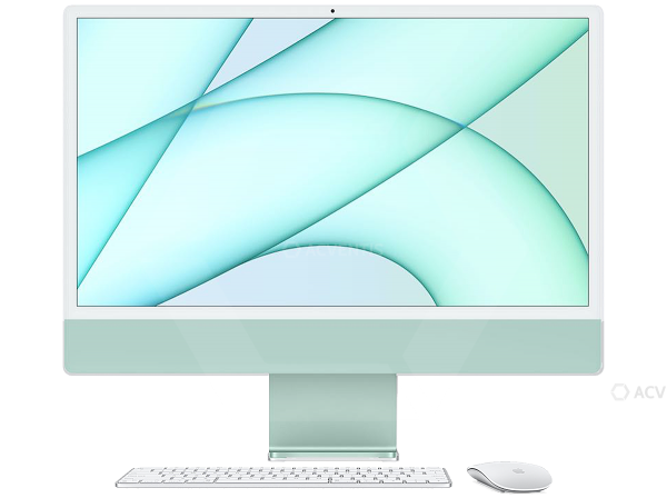 APPLE iMac 24&quot; M1 – 8-CPU, 8-GPU, 256 GB, 23,5&#039;&#039;, USB, WLAN, BT, Ethernet (RJ45), Kamera, grün | MGP