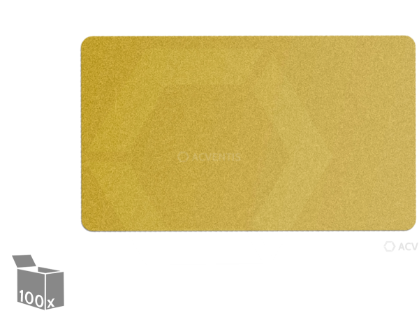EVOLIS tarjetas plásticas, oro, 30 mil, PVC, 100 piezas | C4601