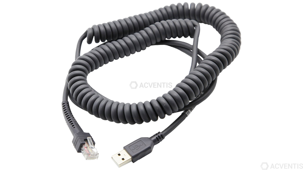 ZEBRA Verbindungskabel, USB, Länge: 4.5 m, gedreht | CBA-U09-C15ZAR