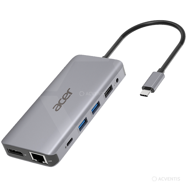ACER 12IN1 Type C Dongle – USB-C-Hub 12-Ports USB HDMI DisplayPort LAN Audio microSD