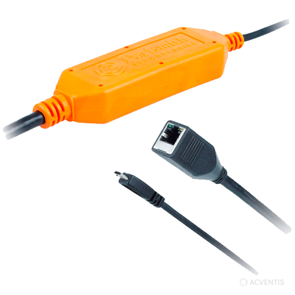 PORTSMITH Abgedichteter Adapter Micro-USB-B ¬ Ethernet