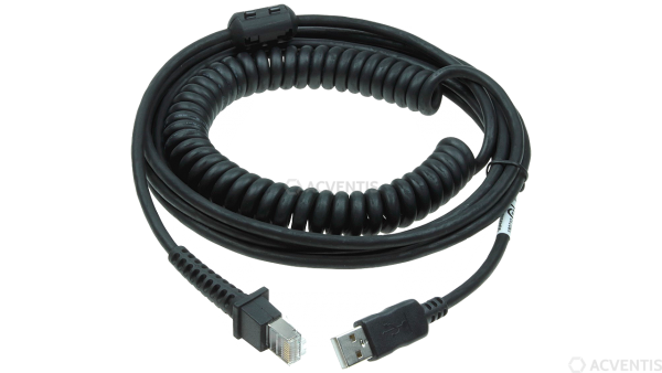 DATALOGIC Verbindungskabel, USB, gedreht, 2,4m, schwarz | 90A052285