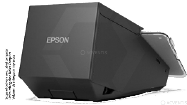 EPSON TM-m30II-SL, USB, USB-Host, Lightning, BT, Ethernet, 8 Punkte/mm (203dpi), Cutter, schwarz | C