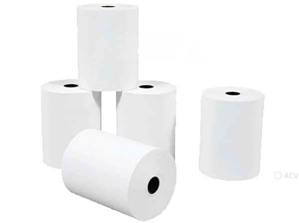 AEONTIS Rollo de recibos, papel térmico, 58mm x 45m, ⌀ rollo: 60mm, ⌀ núcleo: 12mm, blanco | AEO-55057-40326