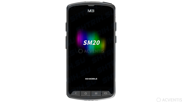 M3 MOBILE SM20x, 2D, SF, USB, BT (5.1), WLAN, 4G, NFC, GPS, Disp., GMS, RB, schwarz, Android | SM2X4