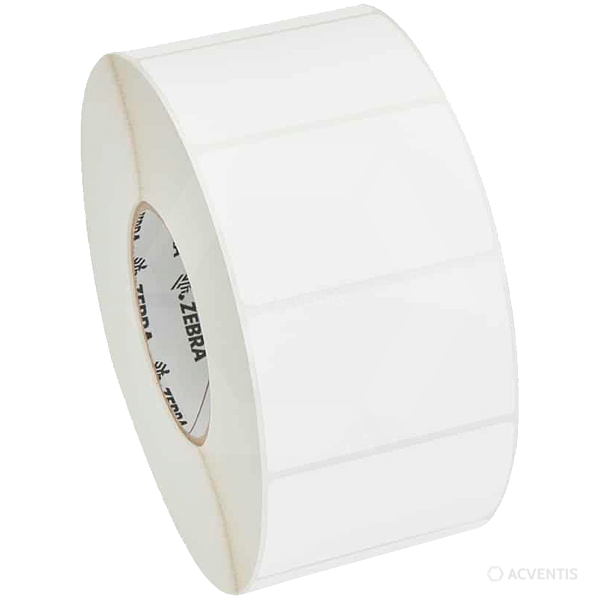 ZEBRA Z-Select 1000T - Etiketten Thermopapier 51x25mm K⌀25,4mm TD weiß 12-Rollen