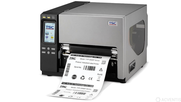 TSC TTP-384MT, 12 Punkte/mm (300dpi), RTC, Display, TSPL-EZ, USB, RS232, LPT, Ethernet